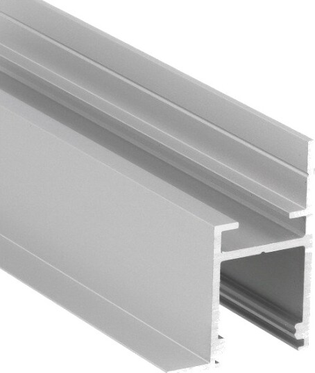 Topmet 2m aluminiumsprofil FRAME14 BC/Q Anodisert innsparkling LED skinne Topmet 2m aluminiumsprofil FRAME14 BC/Q Anodisert innsparkling LED skinne