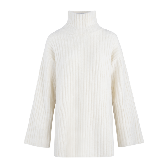 Vanya Sweater Dark Grey XS Rib knit t-neck Vanya Sweater Dark Grey XS Rib knit t-neck