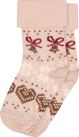 MP Sokker Chrissy Rose Dust MP 15/16 Sokker Beige Brun Hvit Rosa Rød