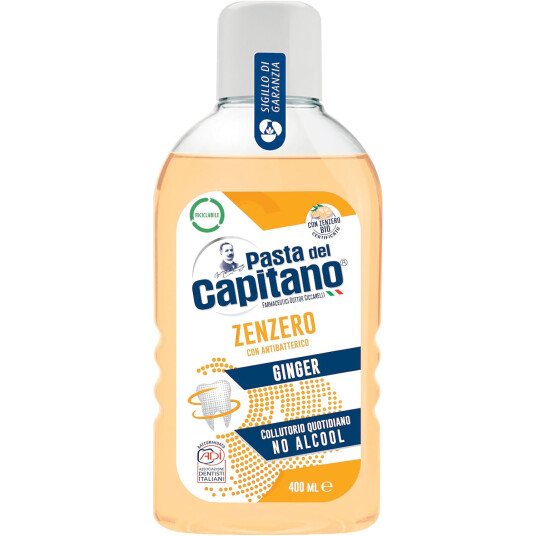 Pasta del Capitano Munnvann Antibakteriell ingefær 400 ml. Pasta del Capitano Munnvann Antibakteriell ingefær 400 ml.