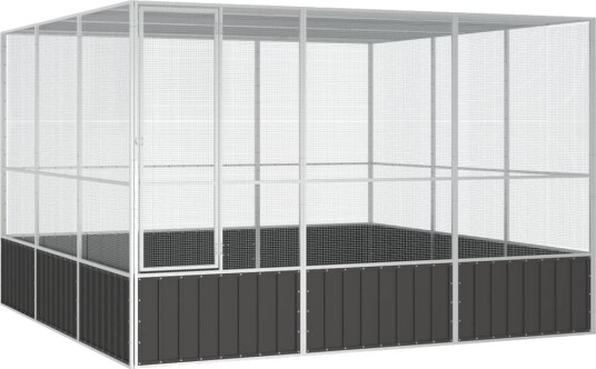 Fuglebur Antrasitt 302.5X324.5X211.5 cm Galvanisert Stål