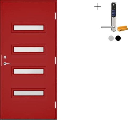 Ytterdør Swedoor Clever-Line+ Rago med Yale Doorman Classic Home