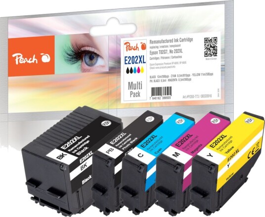 Kompatibel med Epson No. 202XL Blekkpatron multipakke T02G7, 5-pack