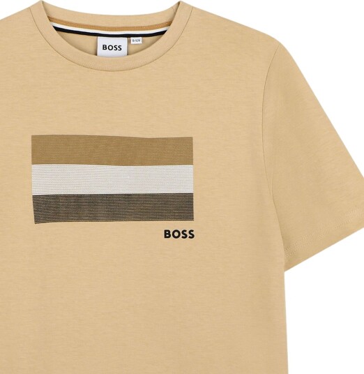 BOSS T skjorte Stone BOSS 6 år 116 T skjorte Beige