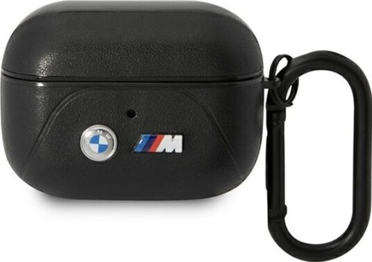 Veske BMW Bmap22pvtk Airpods Pro Deksel Svart/Svart Skinn Buet Linje Veske BMW Bmap22pvtk Airpods Pro Deksel Svart/Svart Skinn Buet Linje