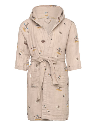 Nuuroo Erin Muslin Bathrobe - Beige - 80-86 Nuuroo Erin Muslin Bathrobe - Beige - 80-86