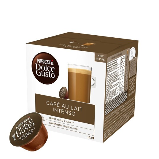 Dolce Gusto Nescafé Café au Lait Intenso til Dolce Gusto. 16 kapsler