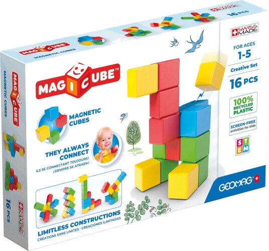 Geomag Magicube Creative Set Byggesett 16 Deler Geomag Magicube Creative Set Byggesett 16 Deler
