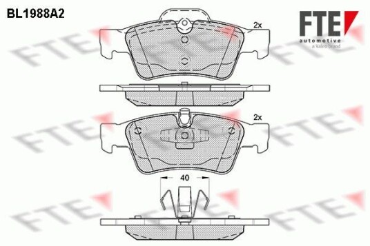 Bremseklosser FTE 9010578 Bremseklosser FTE 9010578