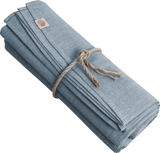 Lovely Linen   Duk Classic i manglet lin   Blå