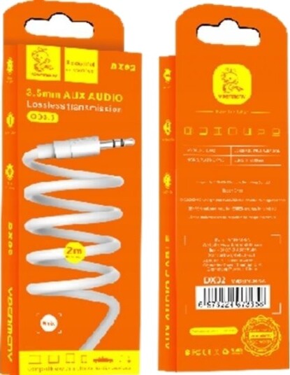 Vega-Kabel Jack 3,5 Mm Til Jack 3,5 Mm 2 M Svart Vega-Kabel Jack 3,5 Mm Til Jack 3,5 Mm 2 M Svart