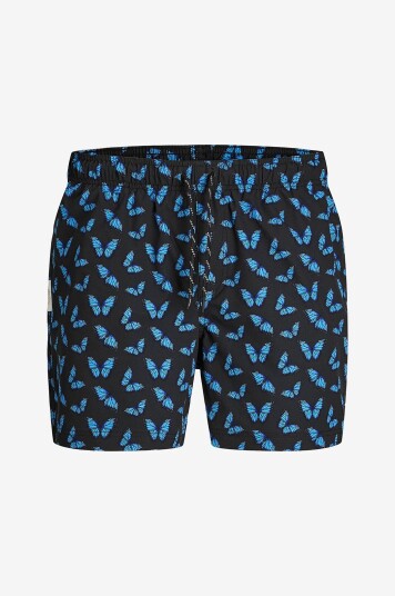 Jack & Jones Badebukse jpstMaui jjSwim Novelty Aop Akm Svart