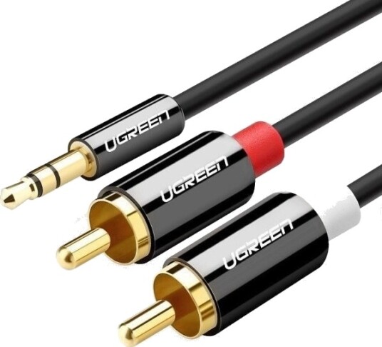 Ugreen Ugreen Av116 Kabel 3,5 Mm Jack Til 2Rca Cinch Kabel 5M Svart