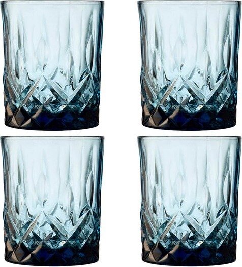 Lyngby Glas - Sorrento whiskyglass 32 cl 4 stk blå