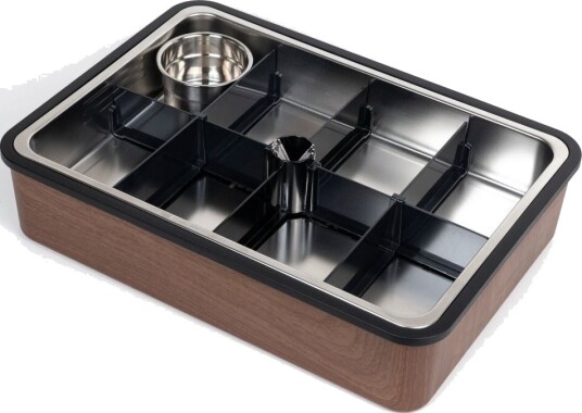 Platterbox Tilbehørssett til matboks 2 8 rom Walnut Platterbox Tilbehørssett til matboks 2 8 rom Walnut
