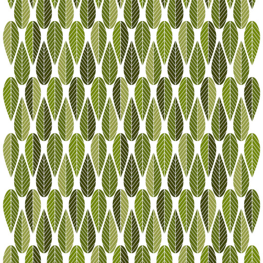 Arvidssons Textil Blader stoff Grønn