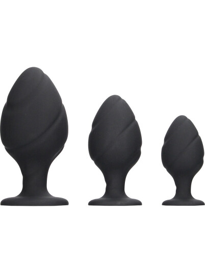 Shots Toys - Ouch! Ouch!: Swirled Butt Plug Set
