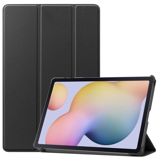 INCOVER Samsung Galaxy Tab S8 / S7 Tri-fold Skinn Flip Deksel med Stylus Pen Holder - Svart INCOVER Samsung Galaxy Tab S8 / S7 Tri-fold Skinn Flip Deksel med Stylus Pen Holder - Svart