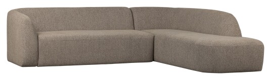 BePureHome Sloping Sofa m. chaiselong, høyrevendt - Lysebrun