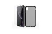 ITSKINS Supreme Frost 360 - Baksidedeksel for mobiltelefon - glass, DuPont gel - svart - 6.1 - for Apple iPhone XR