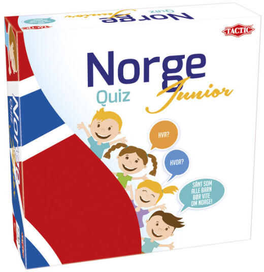 Tactic Norge Quiz Junior - Barnespill med 600 spørsmål for barn fra 7 år Tactic Norge Quiz Junior - Barnespill med 600 spørsmål for barn fra 7 år