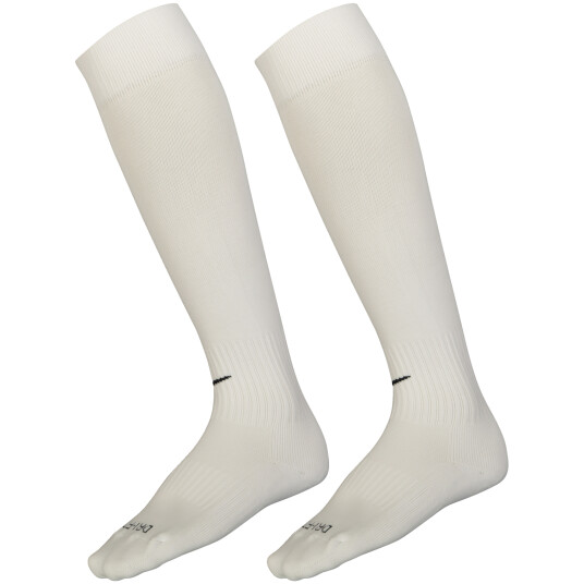 Nike Classic Short Sleeve Cushion Over-the-Calf Team fotballstrømper L TM WHITE/BLACK