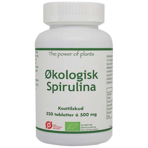 The power of plants Spirulina Ø 500 mg 320 Tabletter The power of plants Spirulina Ø 500 mg 320 Tabletter