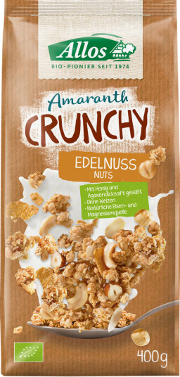 Allos Amaranth Crunchy Müsli Hasselnøtter 400g Allos Amaranth Crunchy Müsli Hasselnøtter 400g