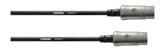 Cordial Midi Forbindelsesledning [1X Xlr-Stik 5-Polet 1X Xlr-Stik 5-Polet ] 0.60 M Sort