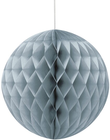 Sølvfarget Honeycomb Ball 20 cm