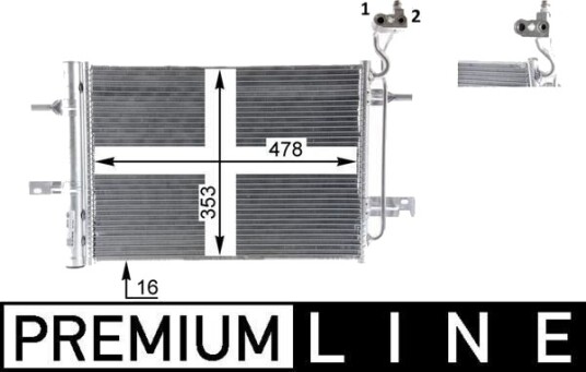 MAHLE AC 30 000P Kondensator, klimaanlegg MAHLE AC 30 000P Kondensator, klimaanlegg