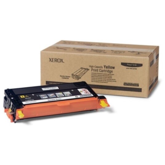 Xerox 113R00725 Tonerkassett gul 6.000 sider høy kapasitet Xerox 113R00725 Tonerkassett gul 6.000 sider høy kapasitet
