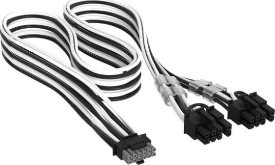 Corsair Cp-8920437, 12V-2X6, 2 X Pci-E(6+2 Pin), 0,65 M, Hankjønn, Hankjønn, Rett