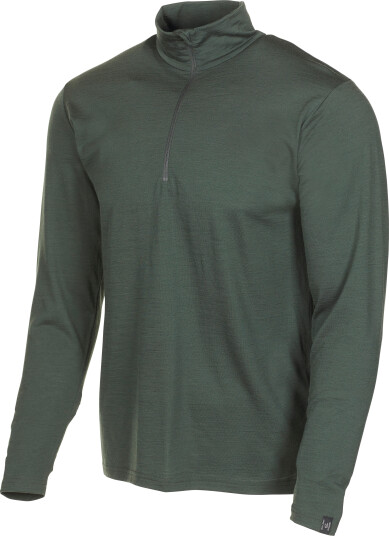 Ivanhoe Men's Underwool Sonny Half Zip Rifle Green L