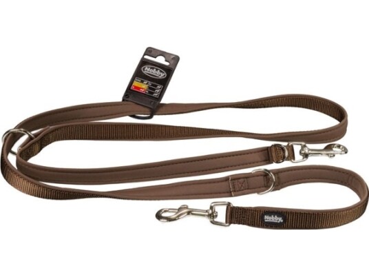 Nobby Classic Preno Smycz Regullowana M L Brąz 200Cm 20 25Mm