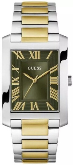 Guess Dameklokke GW0896G3 Clyde Sort/Gulltonet stål