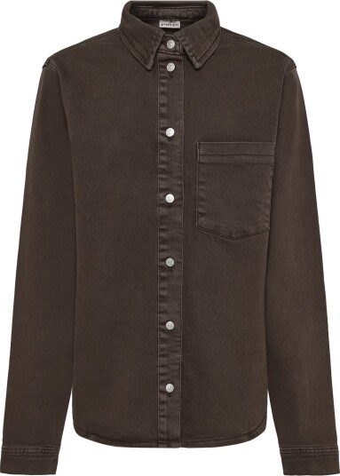 Pieces Pcsilke Ls Shirt Dnm Bc Brown XL
