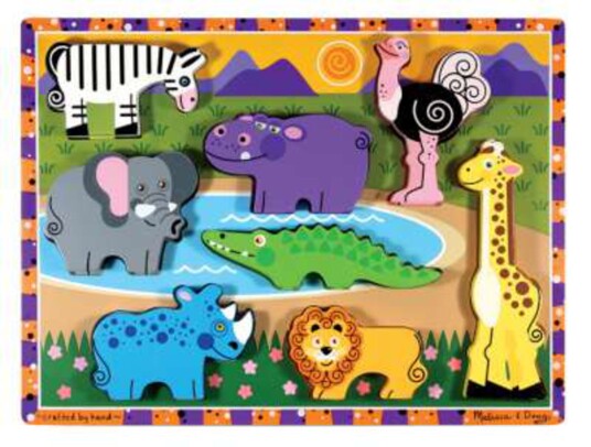 Melissa & Doug Puslespill Zoo 8 Brikker Melissa & Doug Puslespill Zoo 8 Brikker
