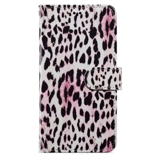 INCOVER Honor 90 Lite Kunstskinn Deksel m. Lommebok og Stropp - Leopard