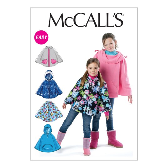 McCall's 6431 - Poncho til barn CZ (M-L-XL)