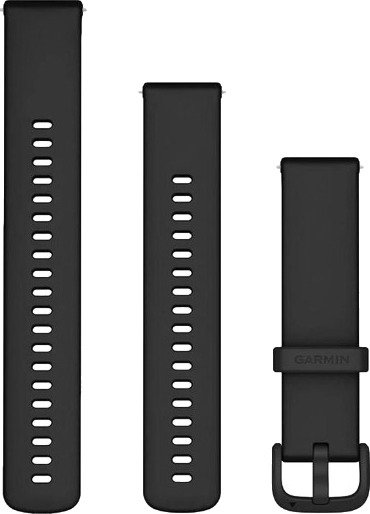 Garmin Quick Release 20 mm silikonrem Svart