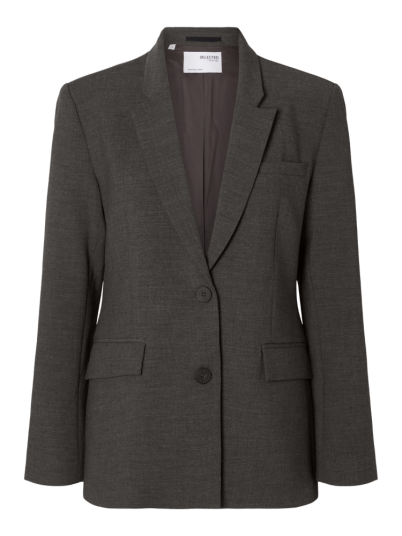 Selected Femme SLFRITA KLASSISK BLAZER GRÅ