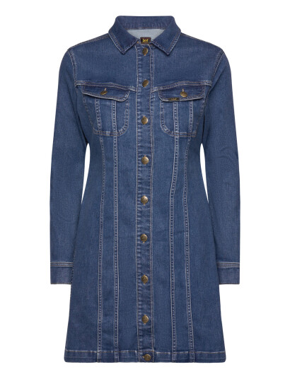 Lee Jeans Foreverfit Rider Dress - Blue - XS