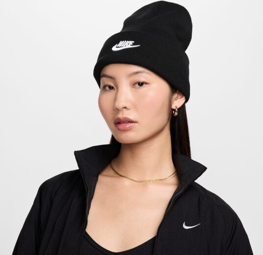 Nike Peak Futura Beanie Svart Golflue Black-White