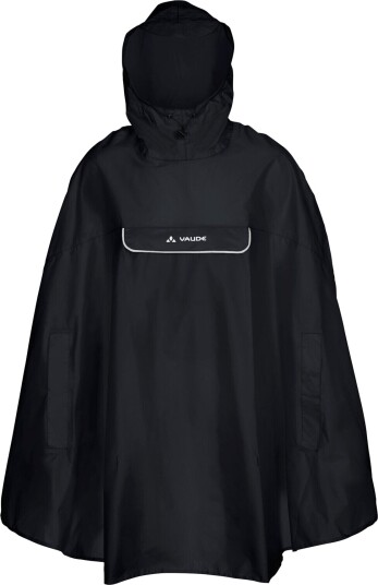 VAUDE Unisex Valdipino Rain Poncho Black, L VAUDE Unisex Valdipino Rain Poncho Black, L