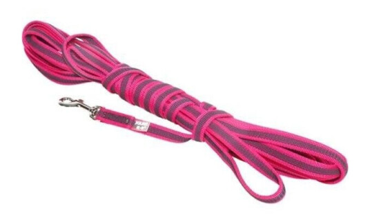 Julius-K9 C&G Super-Grip Leash.Rosa/Grey.14Mm/10M.With Handle.Max 30Kg
