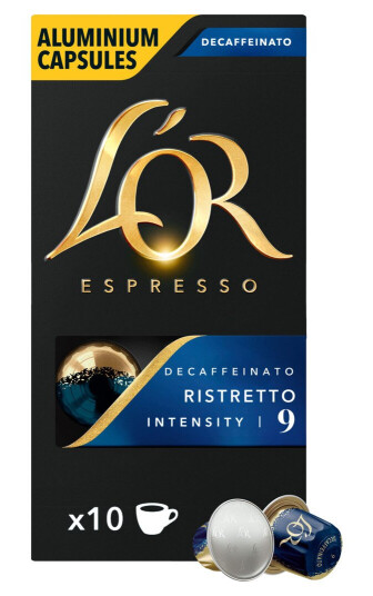 L Or Ristretto Decaffeinato 9 kaffekapsler (10-pk)