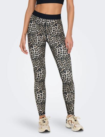 Only Play Onpgil-2-Leo Hw Aop Train Tights - Black - XS Only Play Onpgil-2-Leo Hw Aop Train Tights - Black - XS