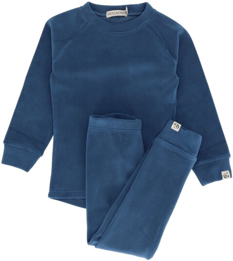 Gullkorn Jona fleece sett til barn Stormblå (122/128) 122/128