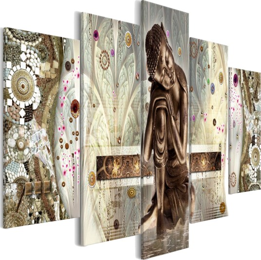 Bilde Buddha's Dream 5 Parts Wide 100x50 Artgeist sp. z o. o.
